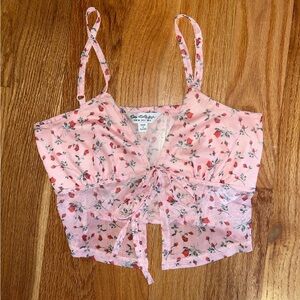 NWOT Floral Going Out Top